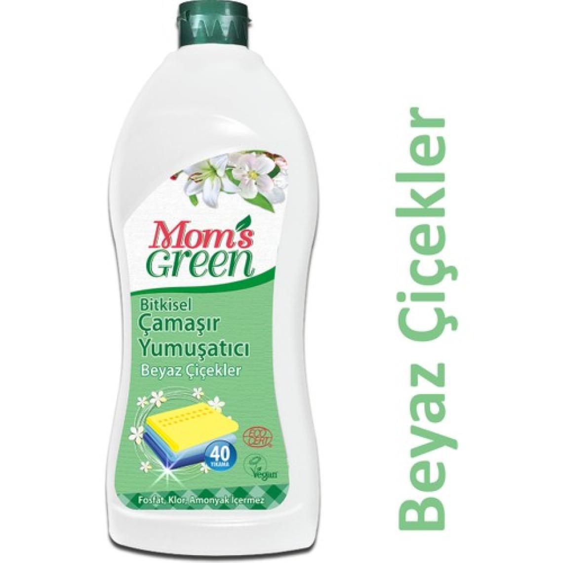 Mom's Green Bitkisel Çamaşır Yumuşatıcı -Beyaz Çiçekleri 750 ml (40 Yıkama)