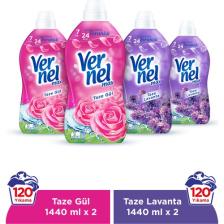 Vernel Max Taze Gül 2x1.44L & Vernel Max Taze Lavanta 2x1.44L