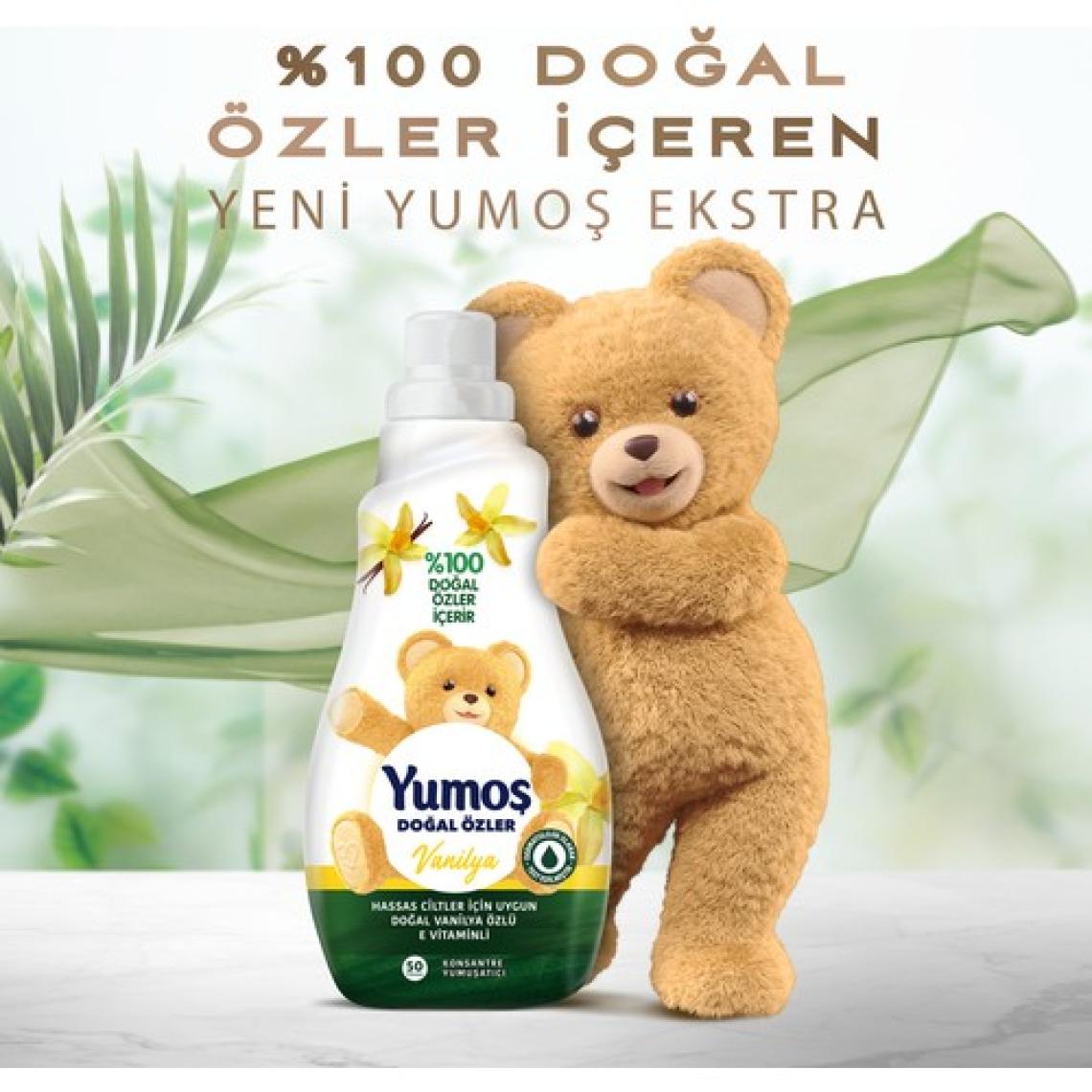 Yumoş Doğal Özler Konsantre Çamaşır Yumuşatıcısı Vanilya 1200 ml