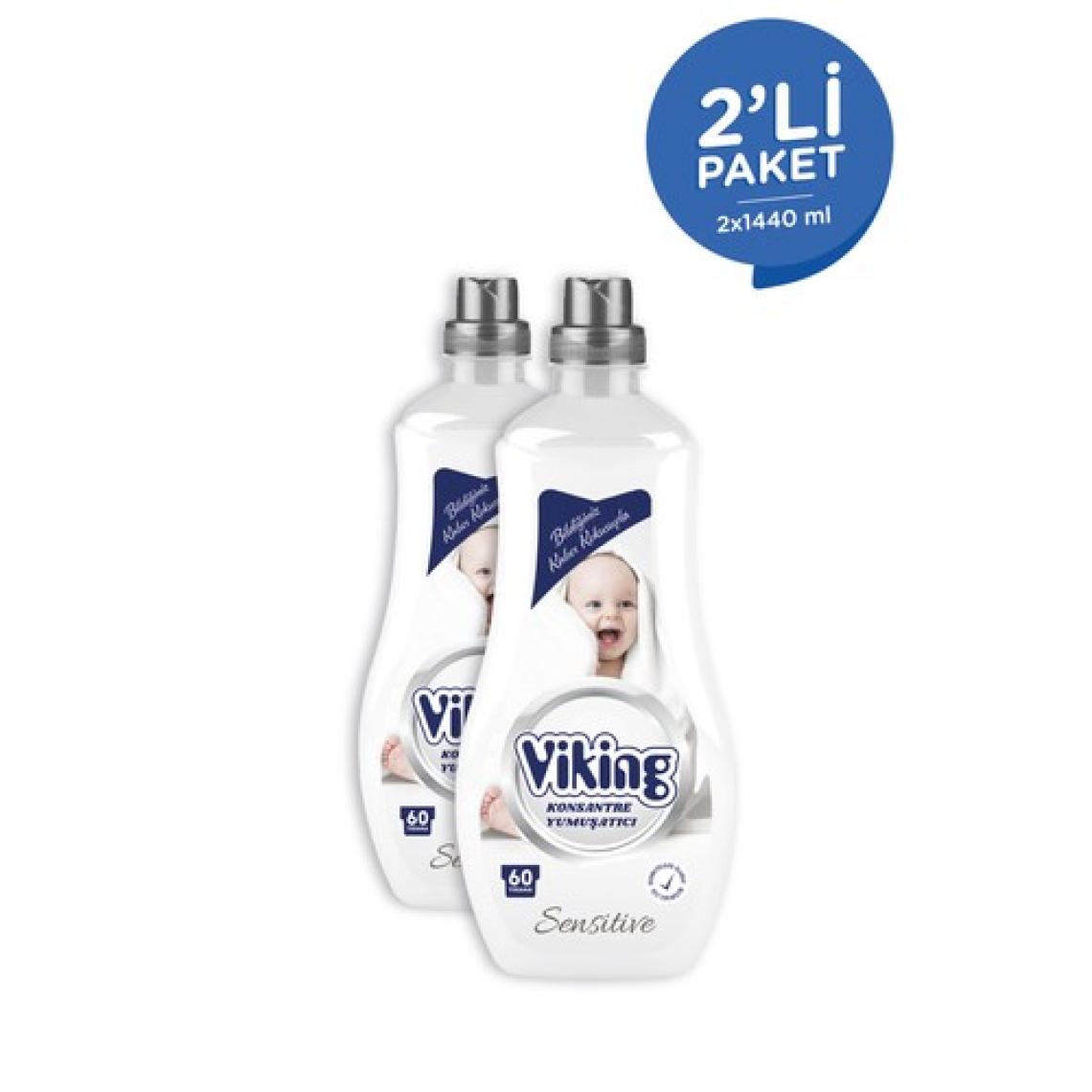 Viking Yumuşatıcı Sensitive 1440 ml 60 Yıkama 2 Adet