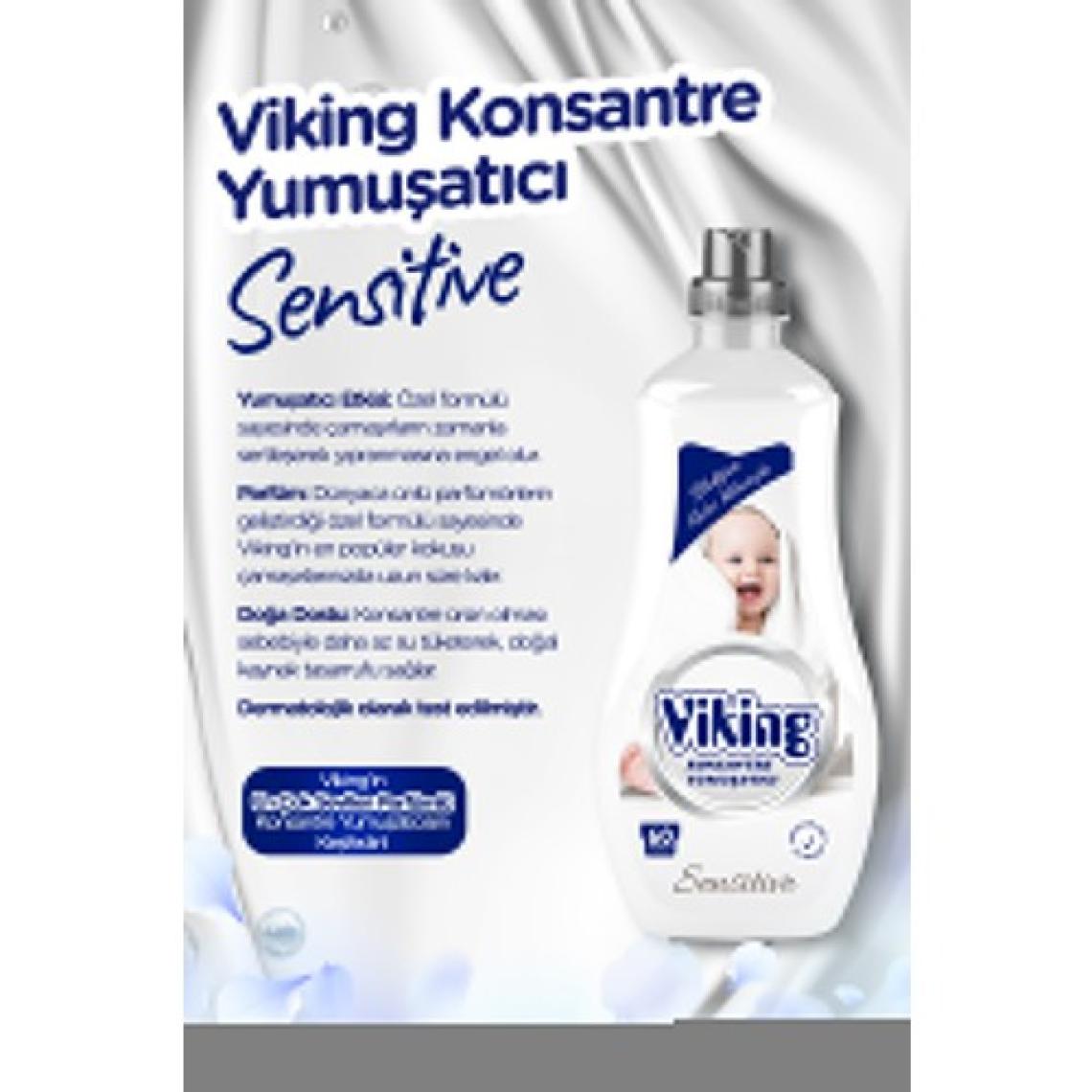 Viking Yumuşatıcı Sensitive 1440 ml 60 Yıkama 2 Adet