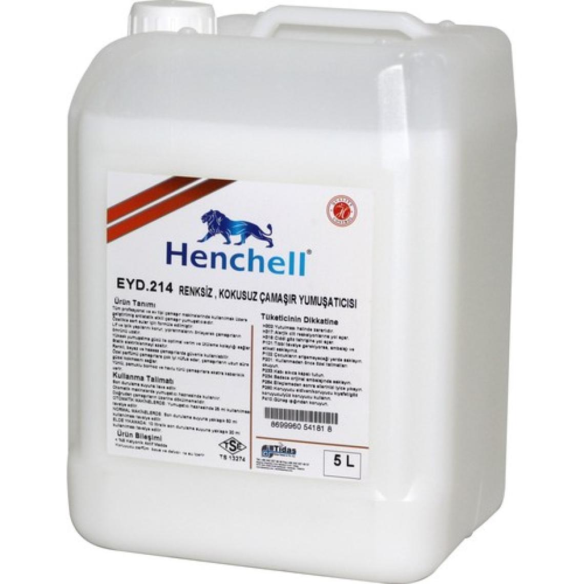 Henchell Çamaşır Yumuşatıcısı-Renksiz Kokusuz 5 lt - 100 Yıkama