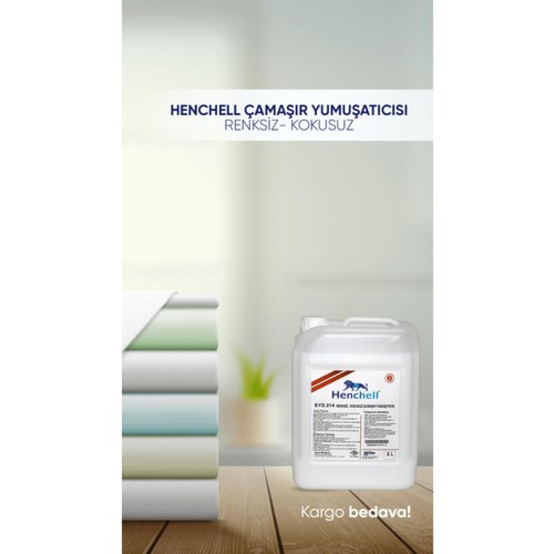 Henchell Çamaşır Yumuşatıcısı-Renksiz Kokusuz 5 lt - 100 Yıkama