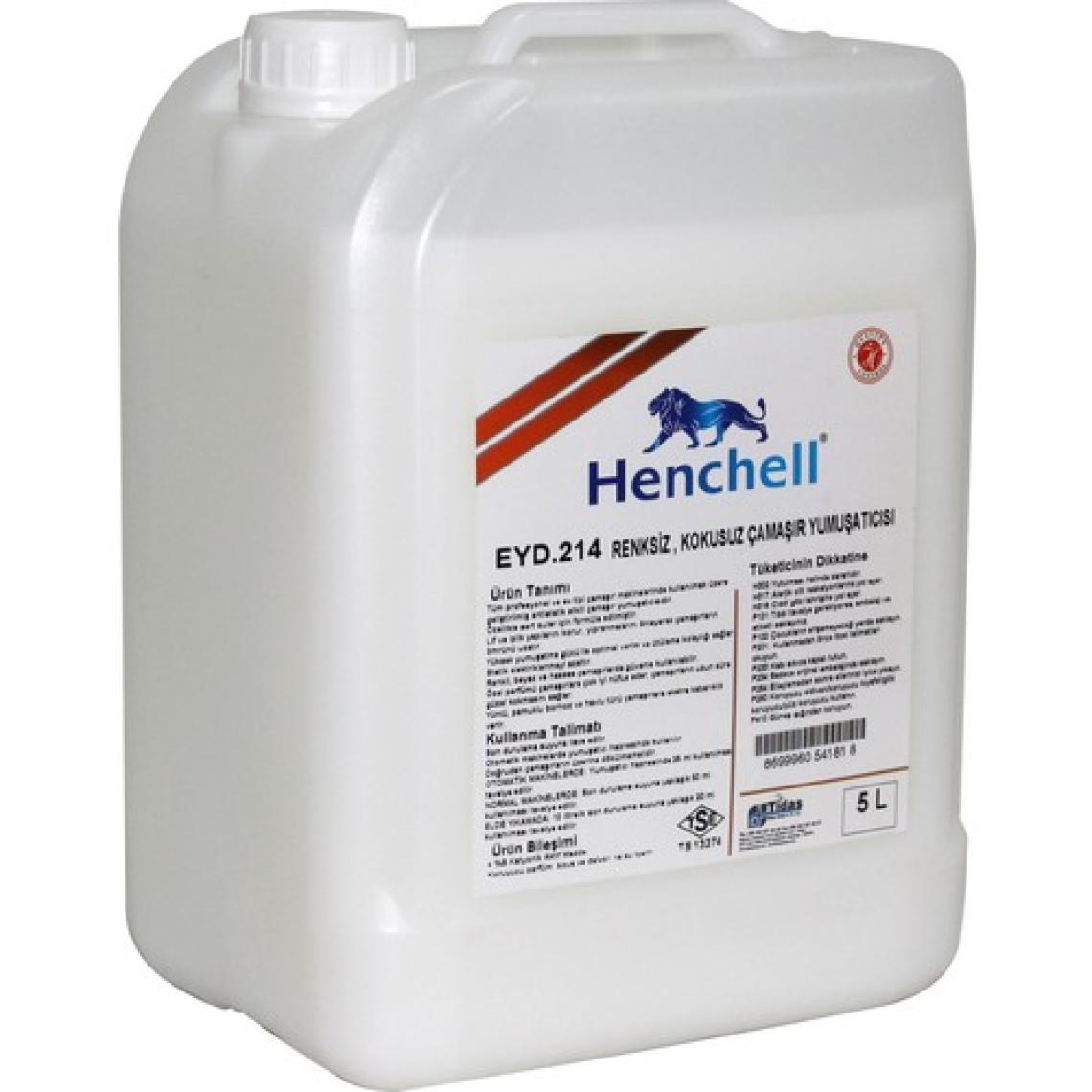 Henchell Çamaşır Yumuşatıcısı-Renksiz Kokusuz 5 lt - 100 Yıkama