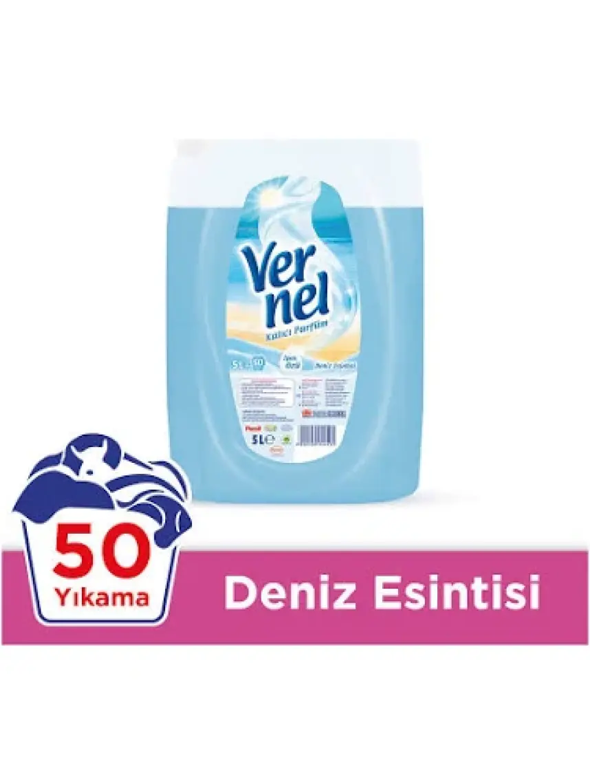 Vernel Çamaşır Yumuşatıcısı 5L (50 Yıkama) Deniz Esintisi