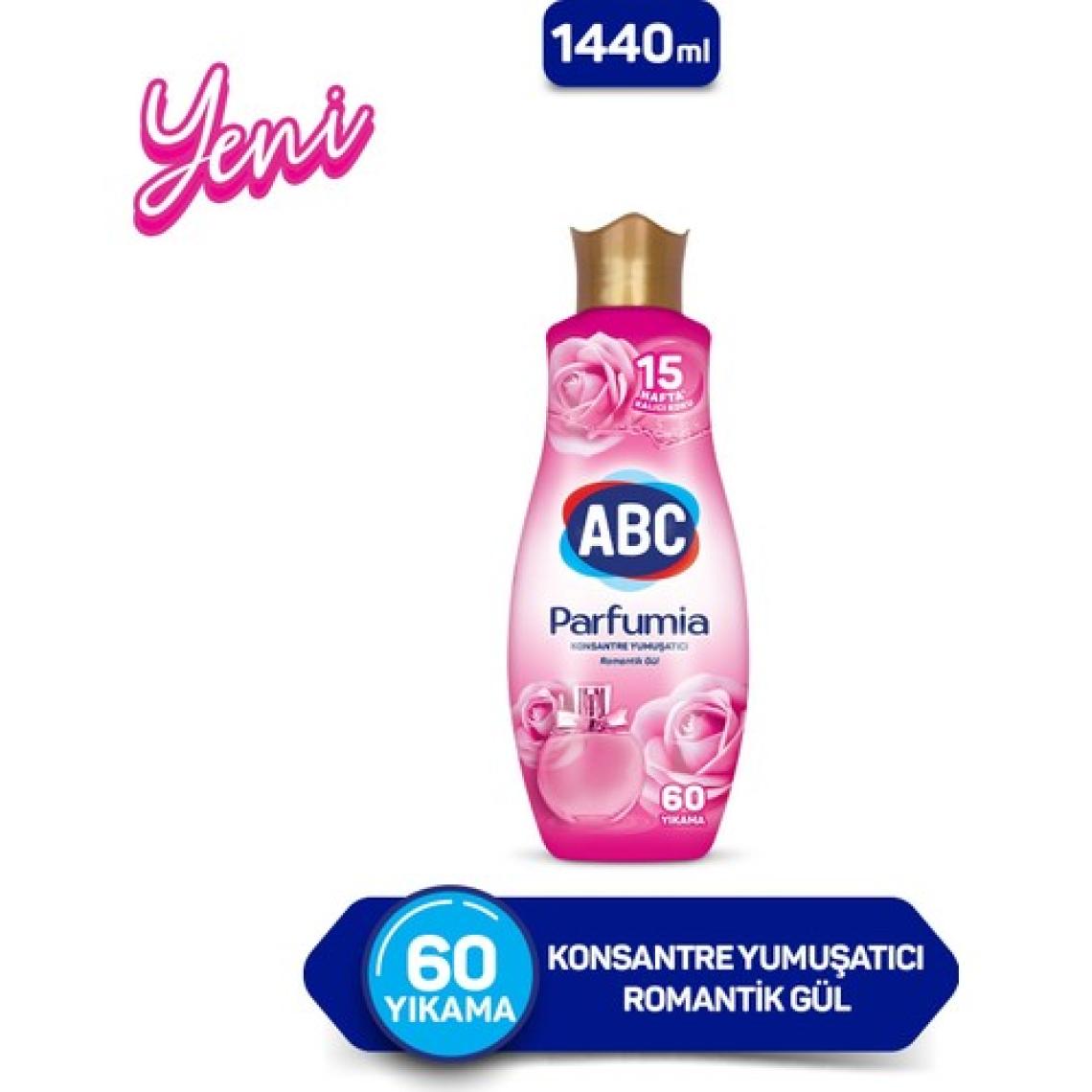 ABC Parfumia Konsantre Romantik Gül 1.44 lt 60 Yıkama Yumuşatıcı