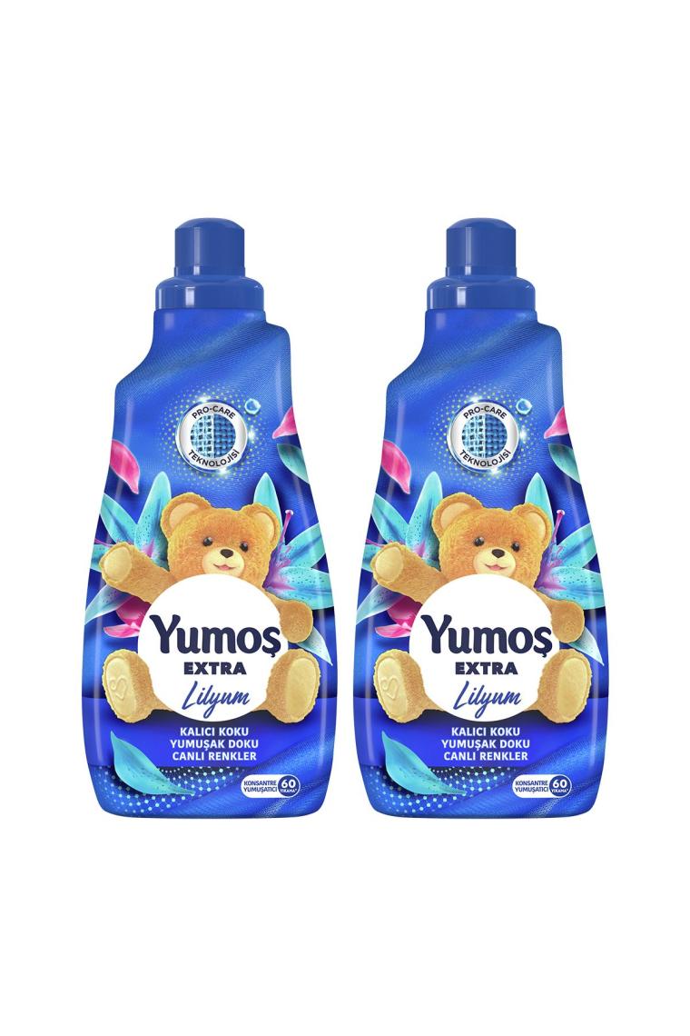 Extra Konsantre Çamaşır Yumuşatıcısı Lilyum 1440 ml 60 Yıkama 2 Adet
