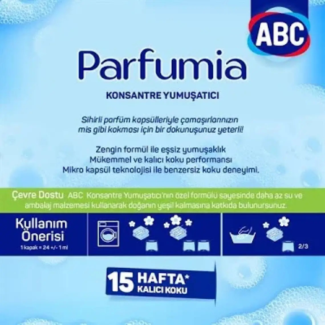 ABC Parfumia Konsantre Yumuşatıcı Büyüleyici Yasemin 1440 ml