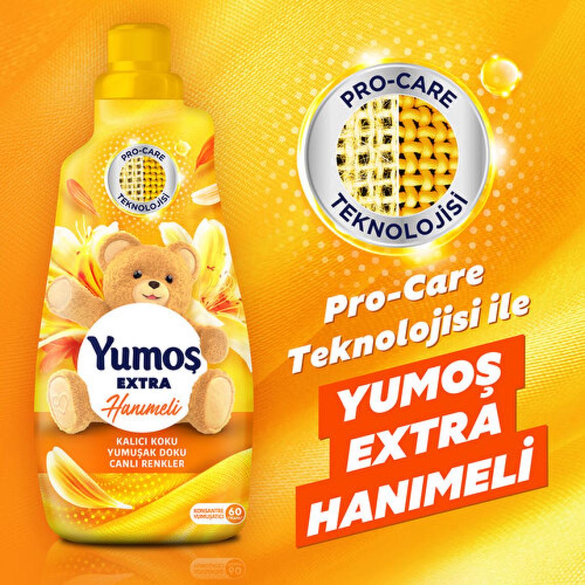 Yumoş Extra Hanımeli Yumuşatıcı 60 Yıkama 1.44 lt