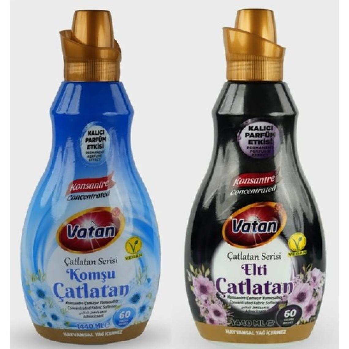 Vatan Komşu Çatlatan-Elti Çatlatan 1440 ml 60 Yıkama 2 Adet