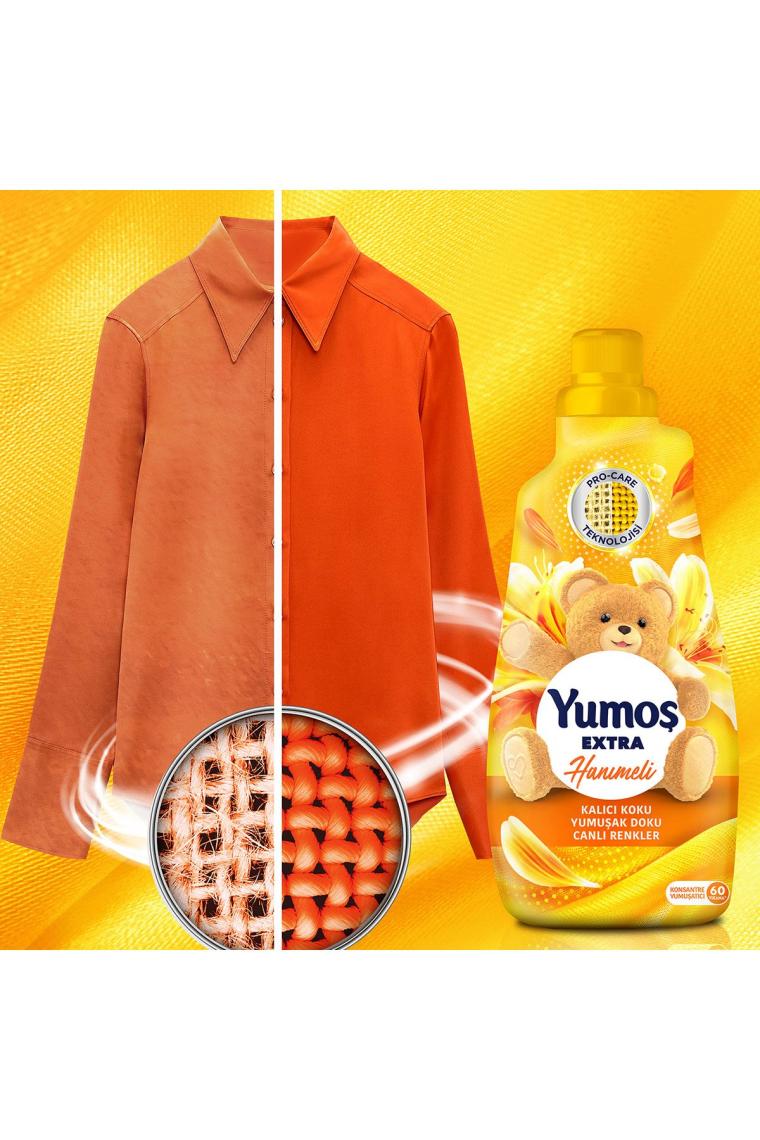 Extra Konsantre Çamaşır Yumuşatıcısı Hanımeli 1440 ml 60 Yıkama 4 Adet