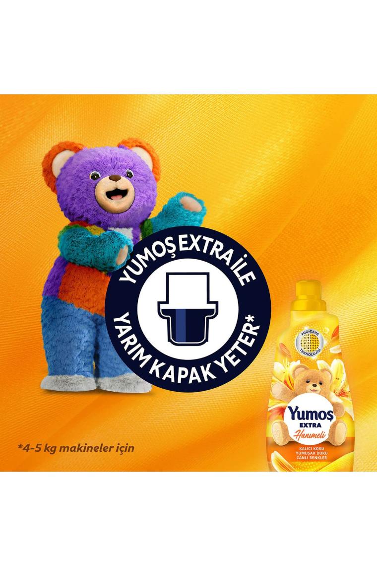 Extra Konsantre Çamaşır Yumuşatıcısı Hanımeli 1440 ml 60 Yıkama 4 Adet