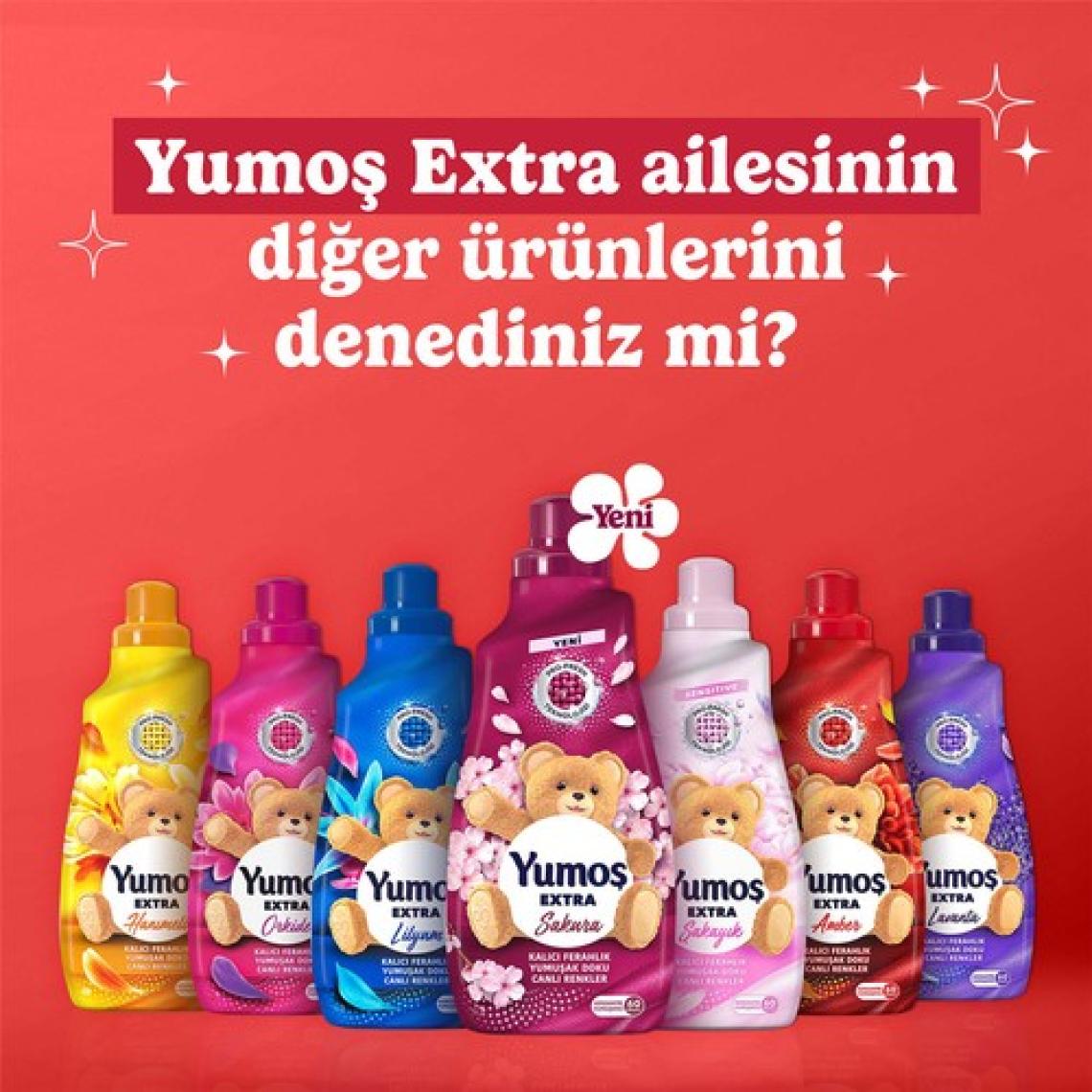 Yumoş Extra Konsantre Çamaşır Yumuşatıcı Amber 1440 ml 60 Yıkama