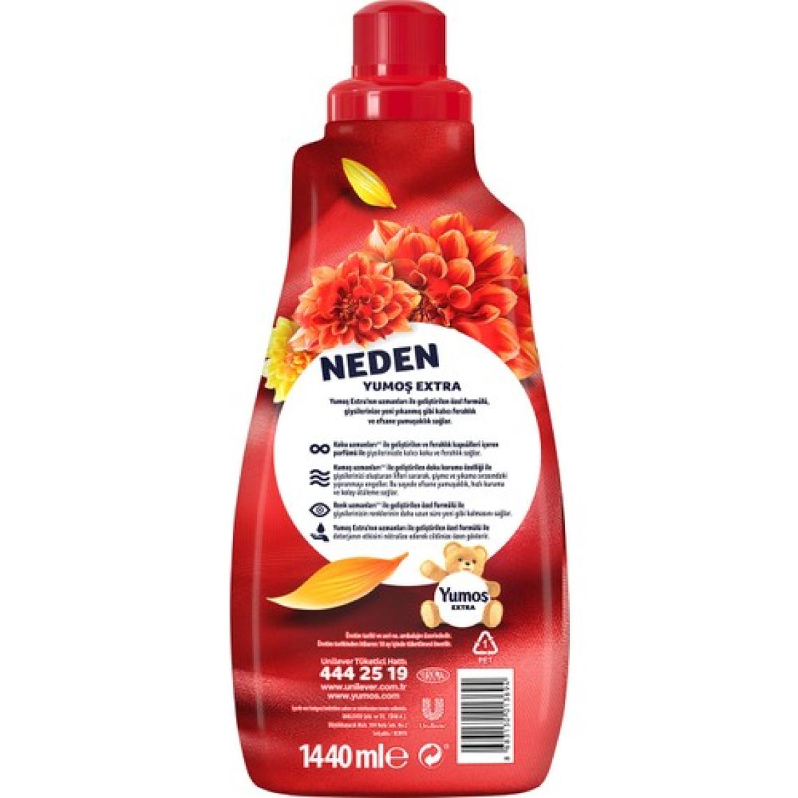 Yumoş Extra Konsantre Çamaşır Yumuşatıcı Amber 1440 ml 60 Yıkama