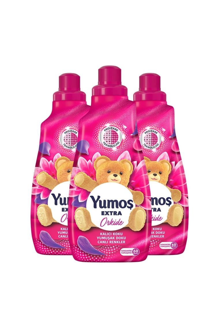 Extra Konsantre Çamaşır Yumuşatıcısı Orkide 1440 ml 60 Yıkama 3 Adet
