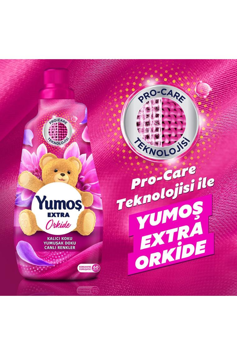 Extra Konsantre Çamaşır Yumuşatıcısı Orkide 1440 ml 60 Yıkama 3 Adet