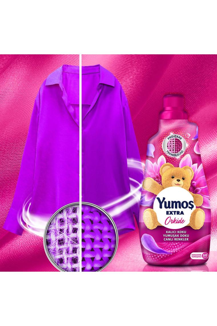 Extra Konsantre Çamaşır Yumuşatıcısı Orkide 1440 ml 60 Yıkama 3 Adet
