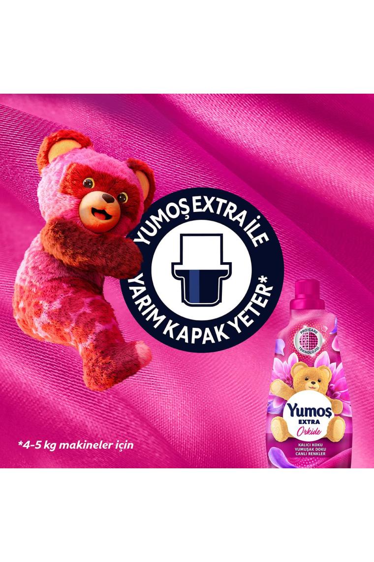 Extra Konsantre Çamaşır Yumuşatıcısı Orkide 1440 ml 60 Yıkama 3 Adet