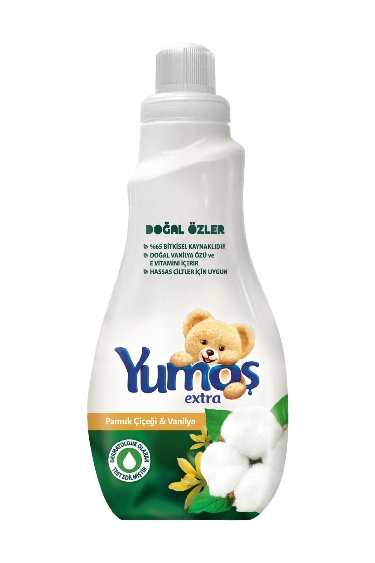 Yumoş Extra Doğal Özler Pamuk Çiçeği & Vanilya Yumuşatıcı 50 Yıkama 1.2 lt