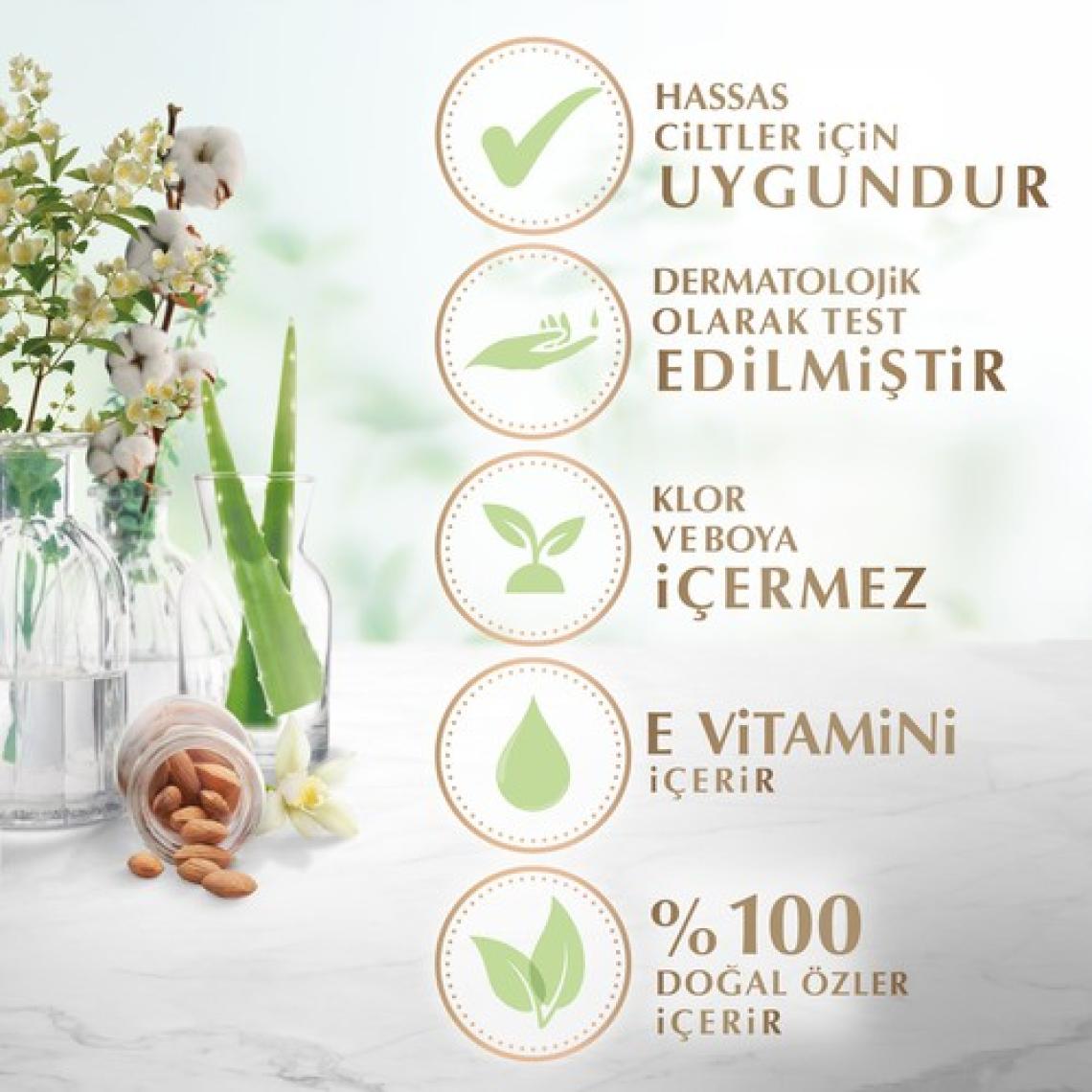 Yumoş Konsantre Çamaşır Yumuşatıcısı Doğal Özler Badem 1200 ML 50 Yıkama