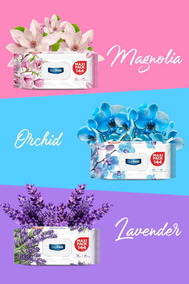 Maxi Pack Islak Mendil Karma Paket 3 X 144 Yaprak