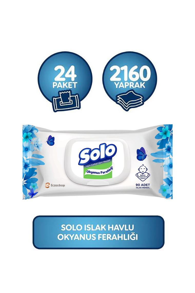 Islak Havlu Okyanus Ferahlığı 24'lü Set 2160 Yaprak