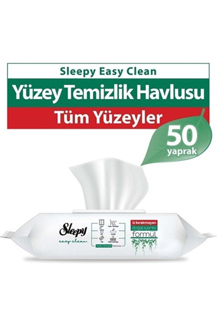 Sleepy Easy Clean Yüzey Temizlik Havlusu 50 Yaprak