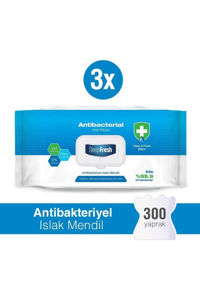 Antibakteriyel Islak Mendil 3 X 100 Yaprak