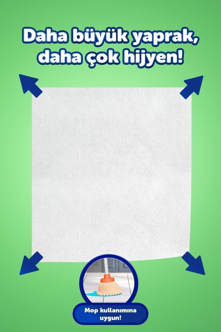 Tüm Yüzeyler Islak Temizleme Havlusu XL 2'li 160 Yaprak