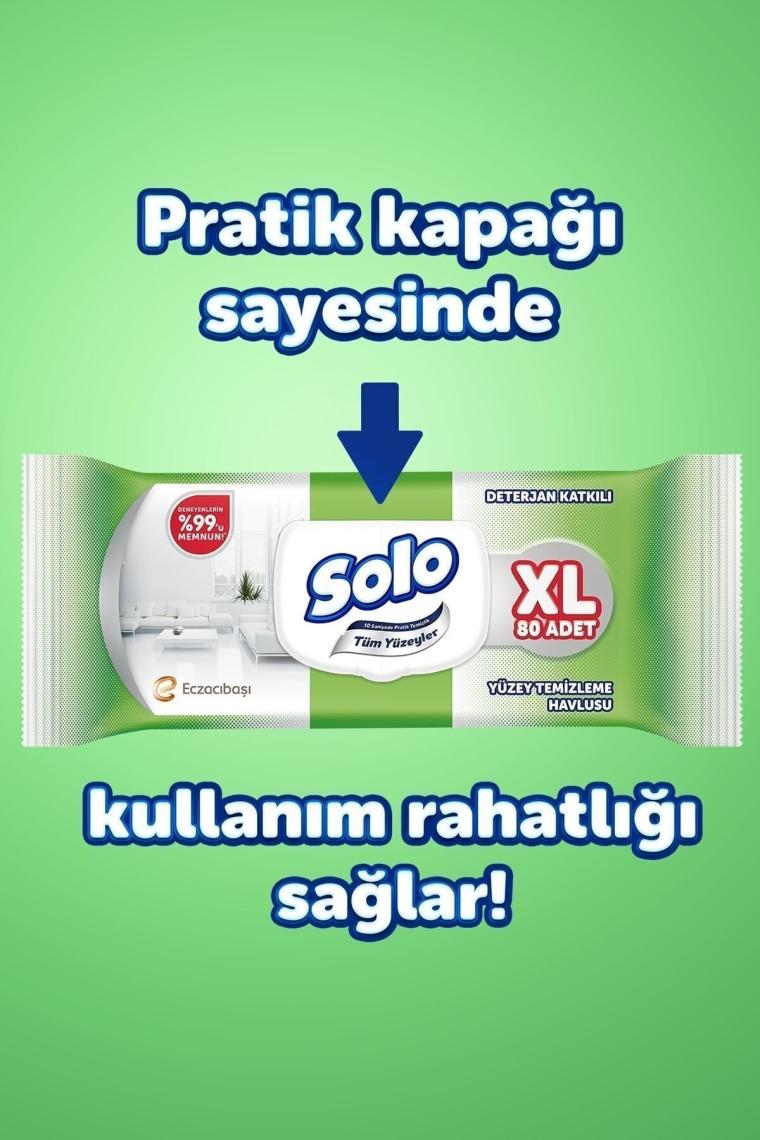 Tüm Yüzeyler Islak Temizleme Havlusu XL 2'li 160 Yaprak