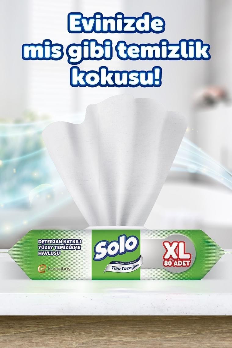 Tüm Yüzeyler Islak Temizleme Havlusu XL 2'li 160 Yaprak