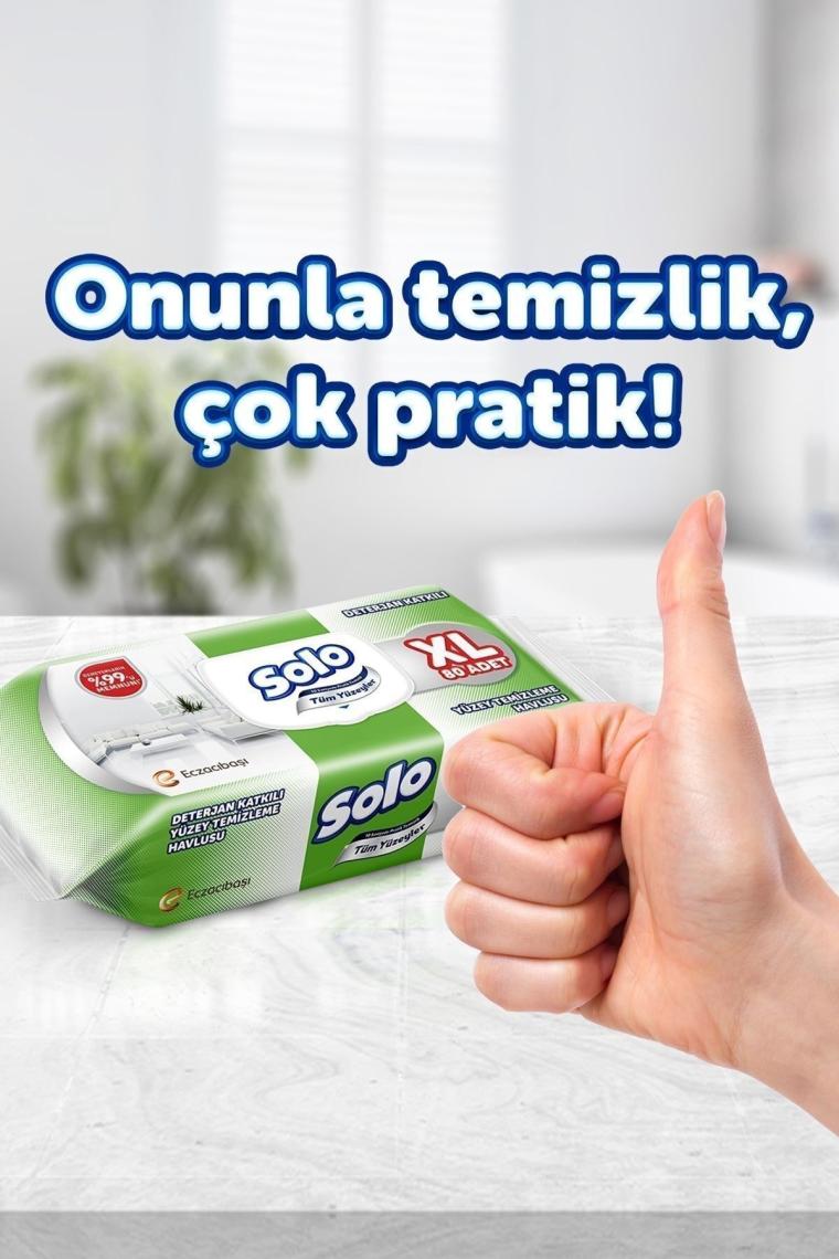 Tüm Yüzeyler Islak Temizleme Havlusu XL 2'li 160 Yaprak