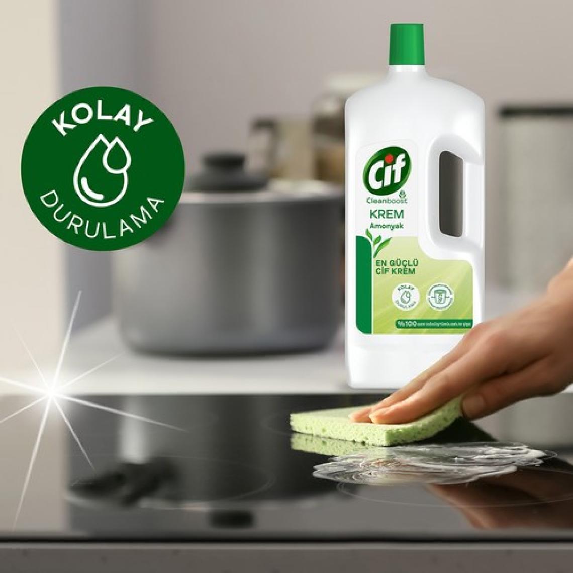 Cif Cleanboost Krem Amonyak Yüzey Temizleyici1.5 lt