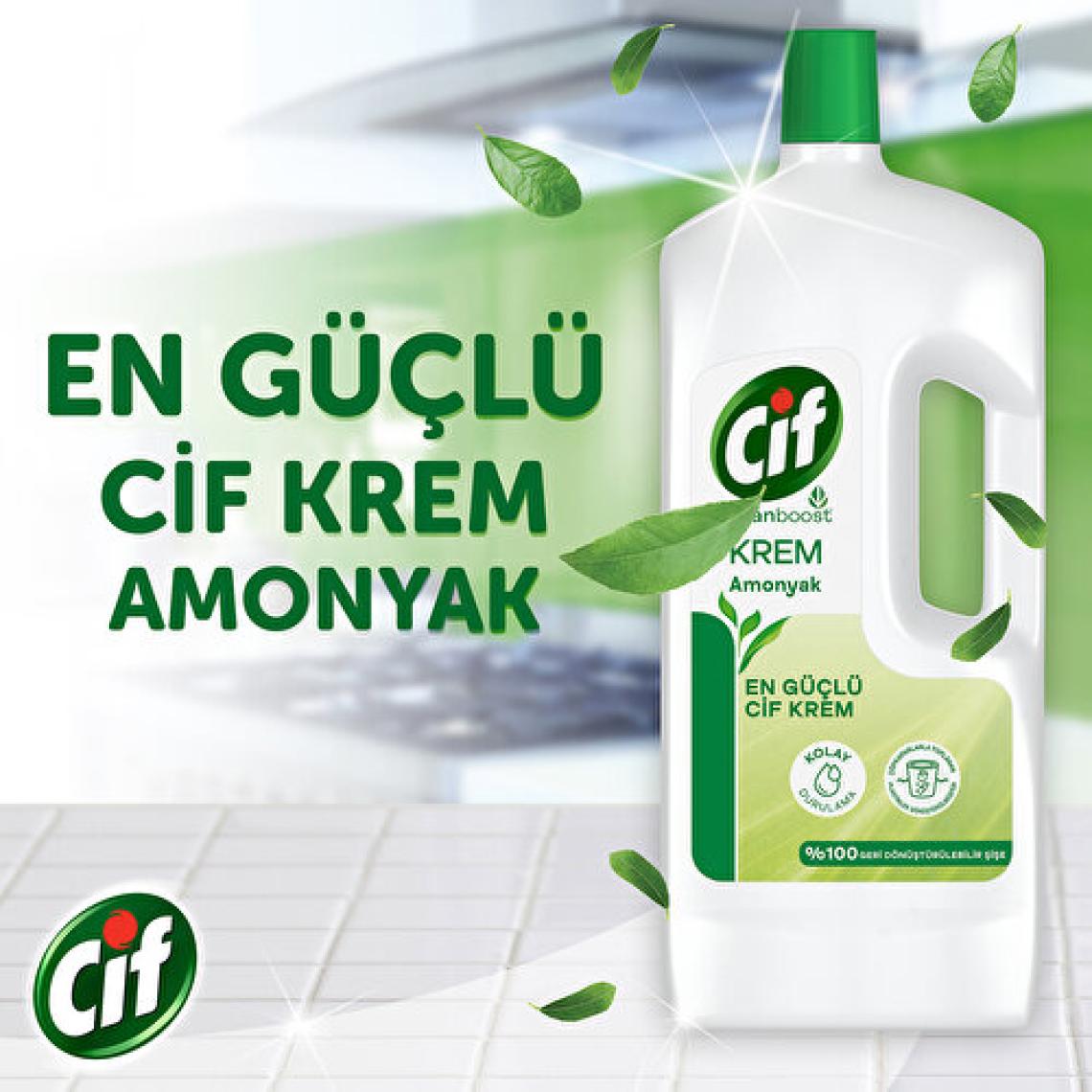 Cif Cleanboost Krem Amonyak Yüzey Temizleyici1.5 lt