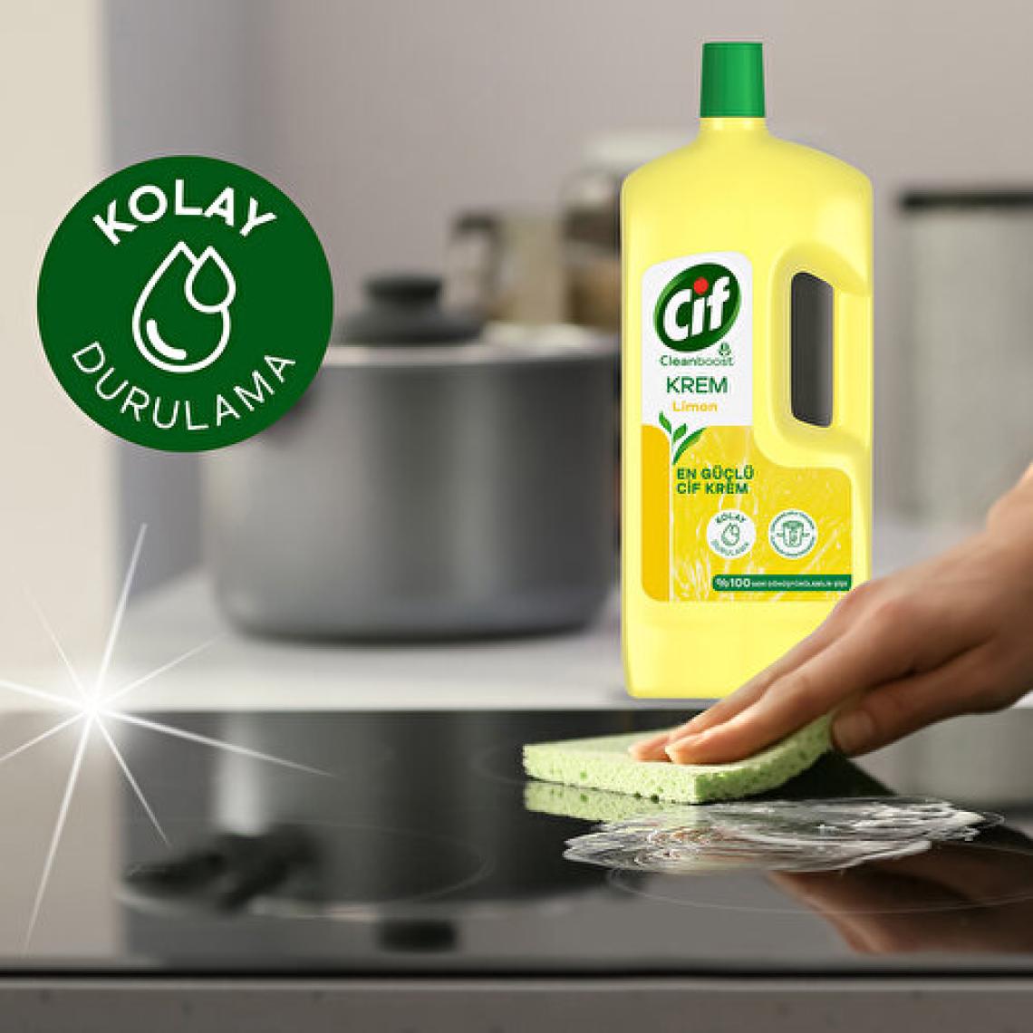 Cif Cleanboost Krem Yüzey Temizleyici 1.5 lt