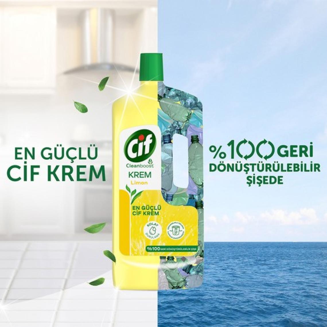 Cif Cleanboost Krem Yüzey Temizleyici 1.5 lt