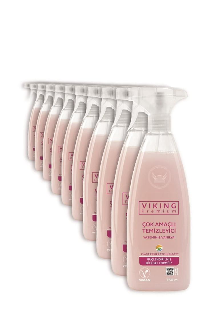 Premium Çok Amaçlı Yasemin & Vanilya 750 Ml X 10 Adet