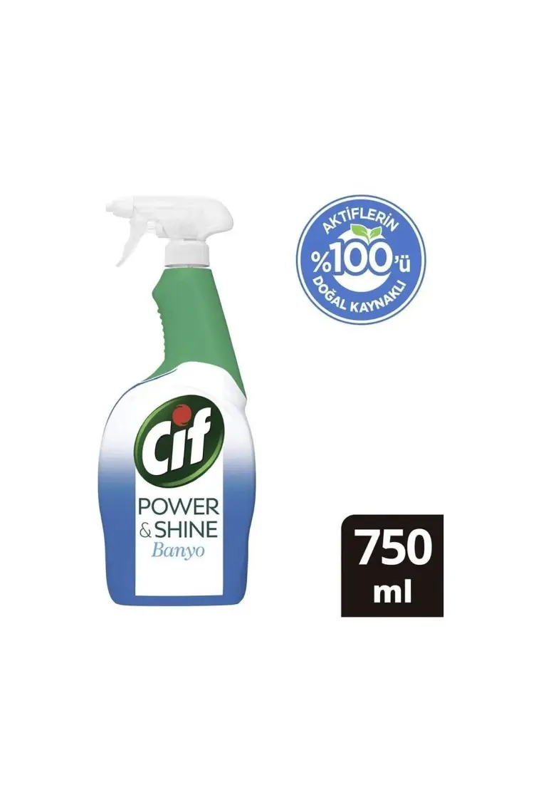 Cif Power & Shine Banyo Sprey Temizleyici 750 ml 2’li Set