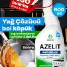 Grass Azelit Yağ & Kireç Sökücü Sprey 600ml - Fırın, Ocak, Banyo, Mutfak Temizliği İçin Hızlı Etkili Çözüm