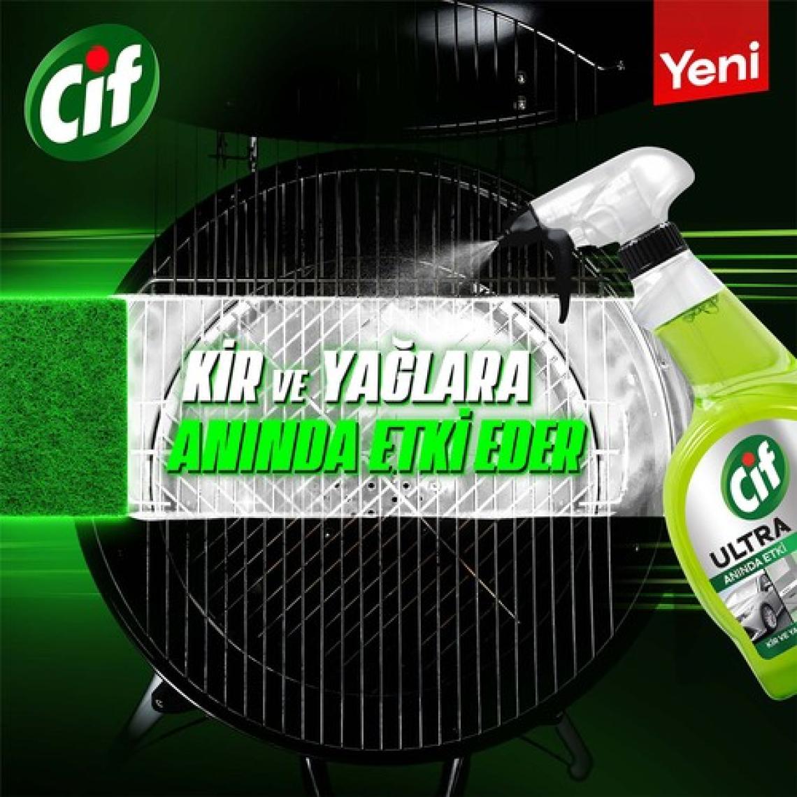 Cif Ultra Anında Etki Kir ve Yağ Çözücü 1025 ml