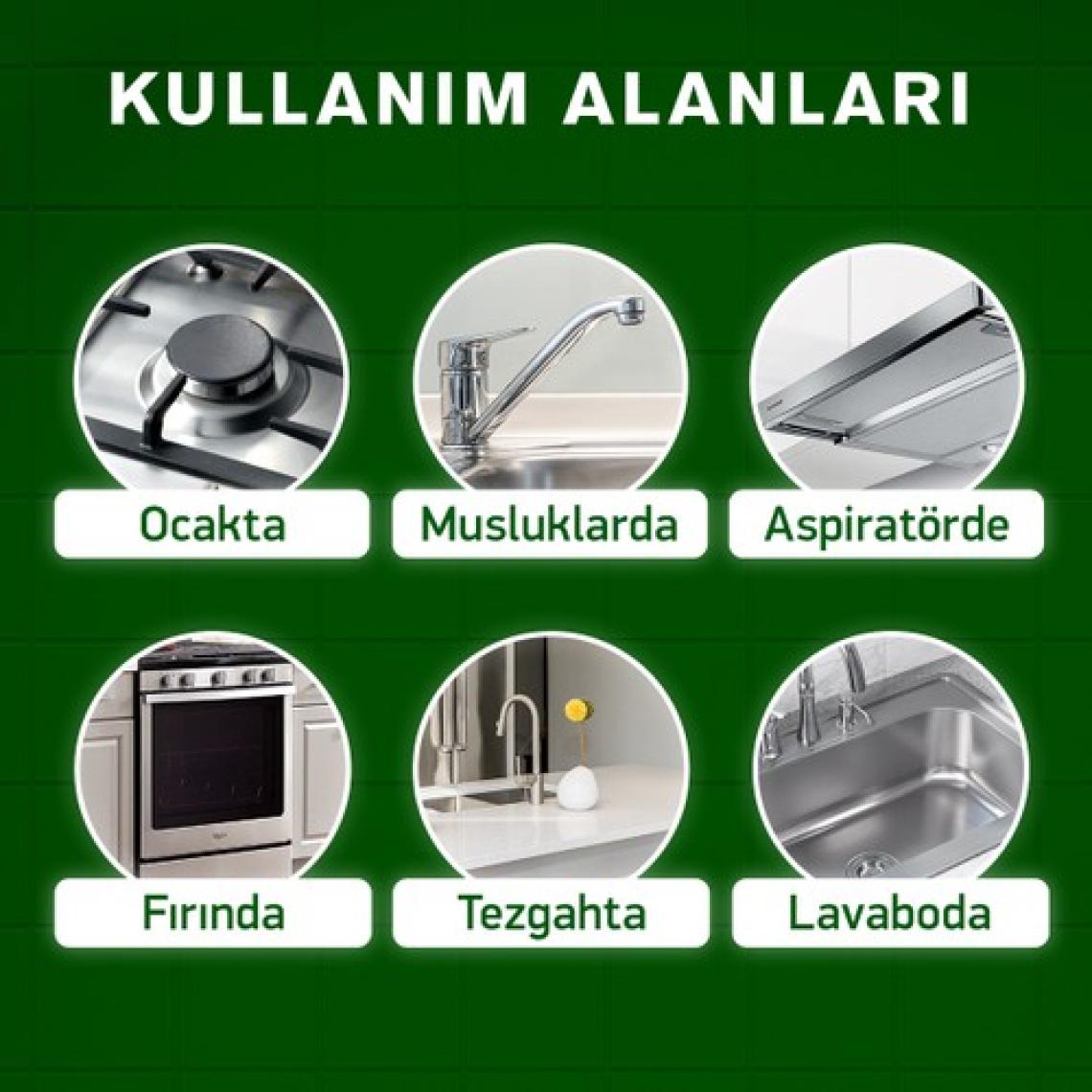 Cillit Bang Doğal Güç Mutfak Temizleyici Yağ ve Kir Sökücü Karbonatlı Sprey 750 ml
