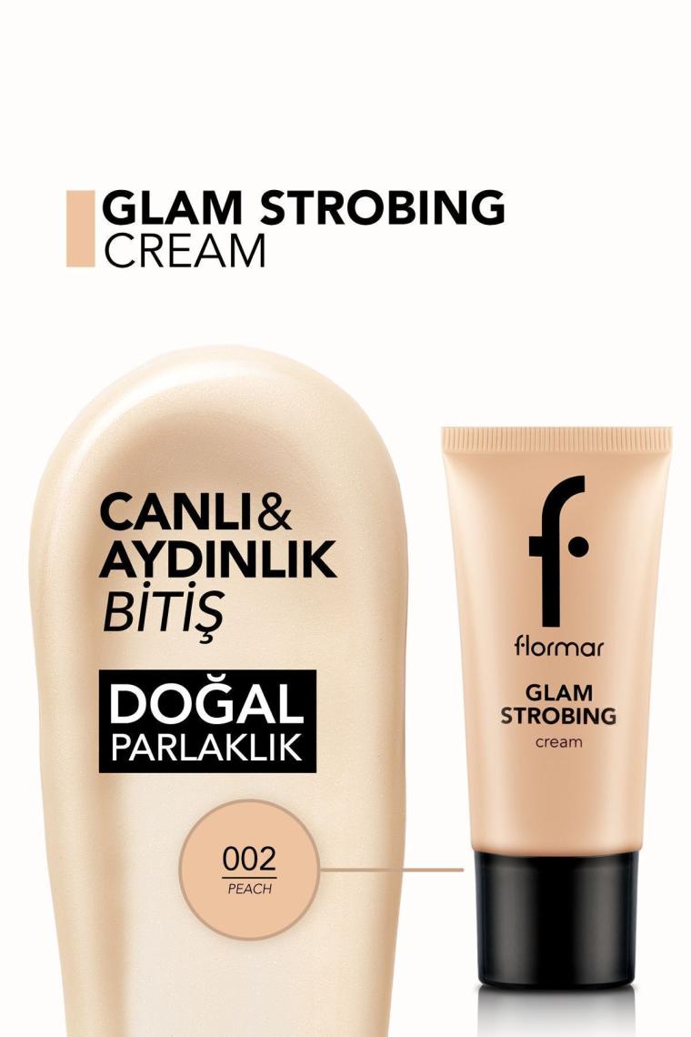 Aydınlatıcı Makyaj Bazı (şeftali) - Glam Strobing Cream - 002 Peach - 8690604645916