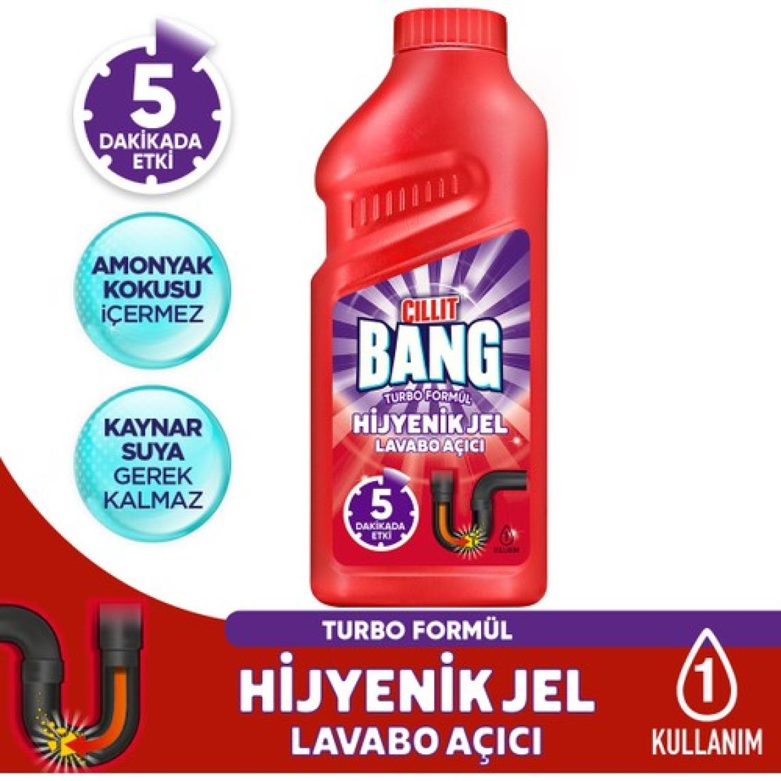 Cillit Bang Turbo Hijyenik Jel Lavabo Açıcı 500ML