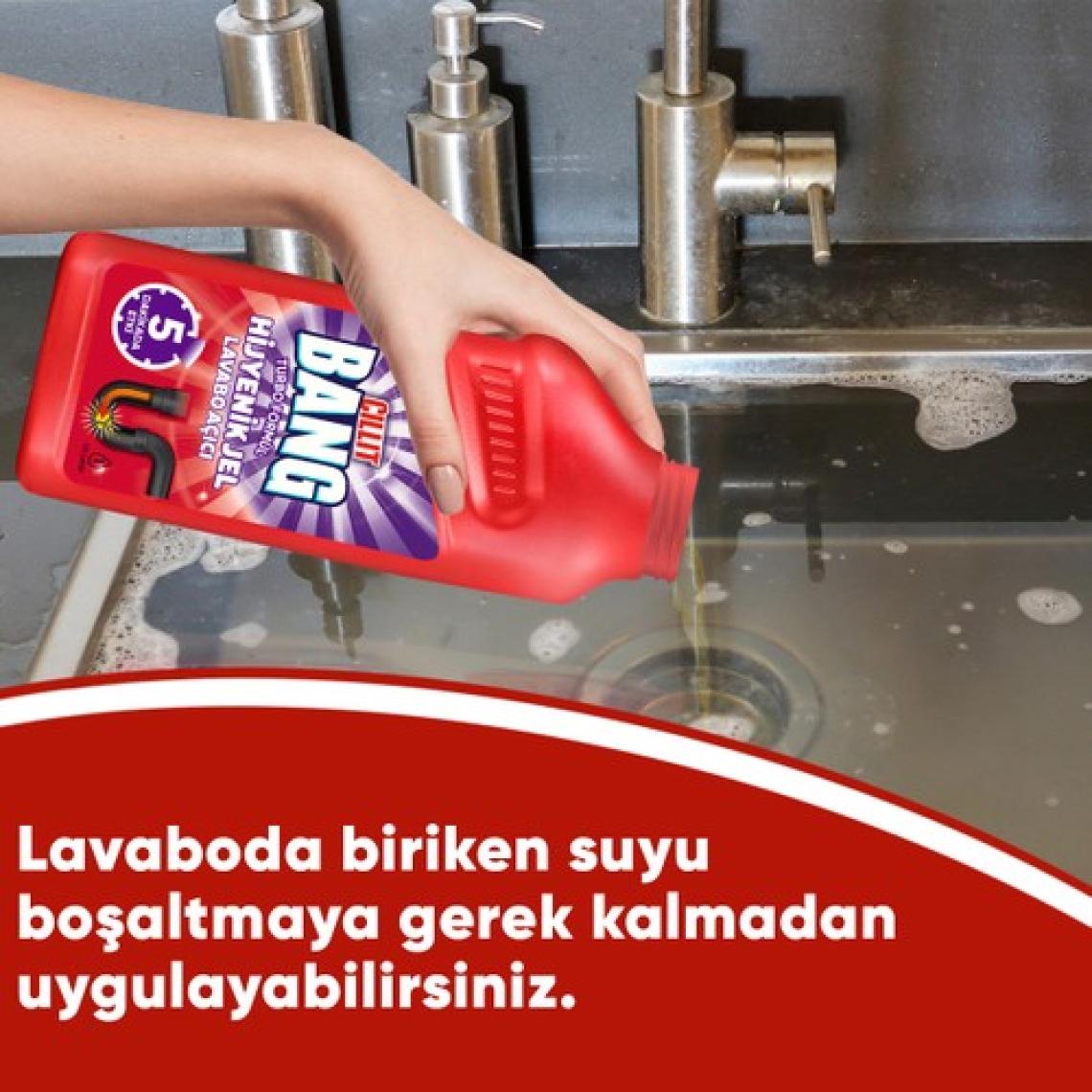 Cillit Bang Turbo Hijyenik Jel Lavabo Açıcı 500ML