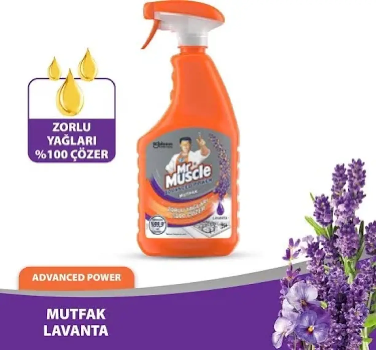 Mr Muscle Advanced Power Mutfak Lavanta 750ml