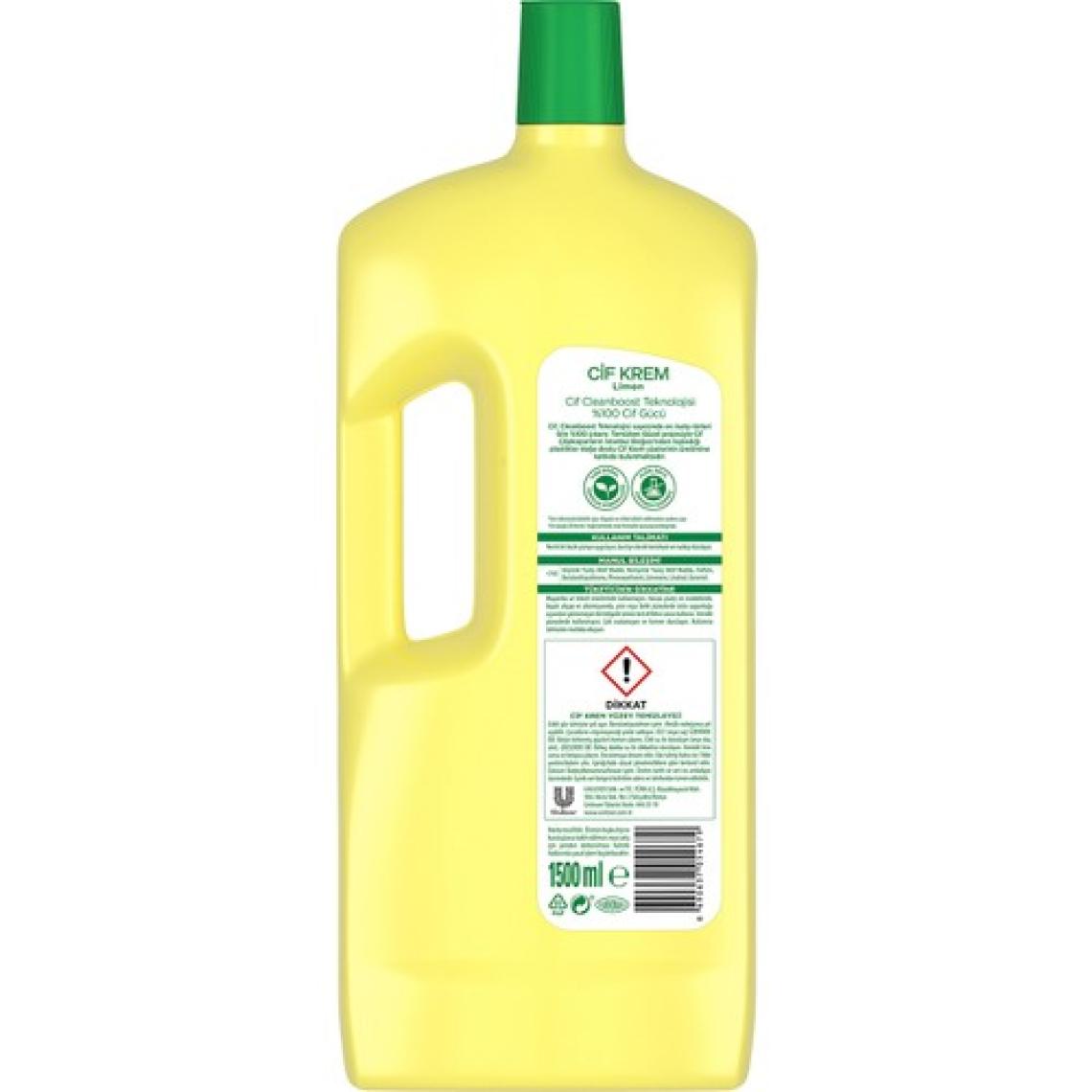 Cif Cleanboost Krem Limon Yüzey Temizleyici 1.5 lt