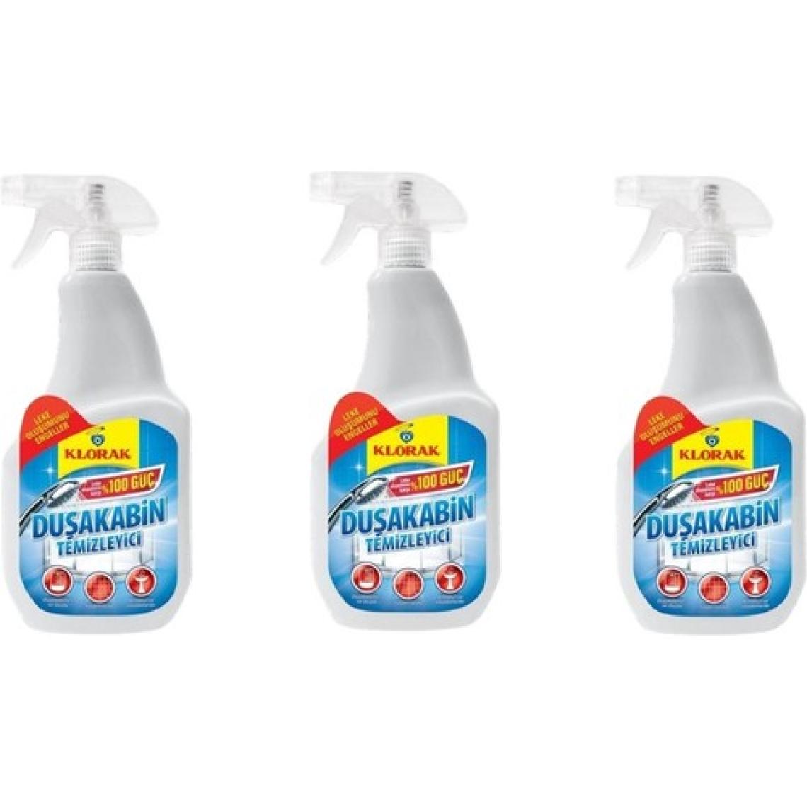 Klorak Duşakabin Temizleyici Sprey 750 ml x 3 Adet