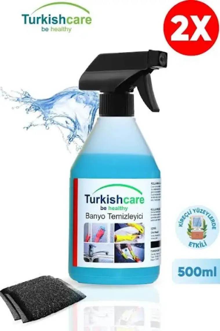 Banyo Ve Kireç Sökücü Temizleyici Sprey 500 ml 2'li Paket