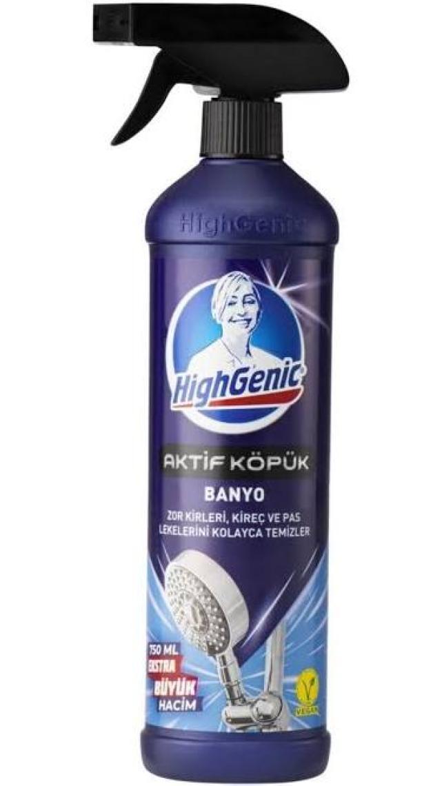 Highgenic Aktif Köpük Banyo Kireç ve Pas Temizleyici 750 ml