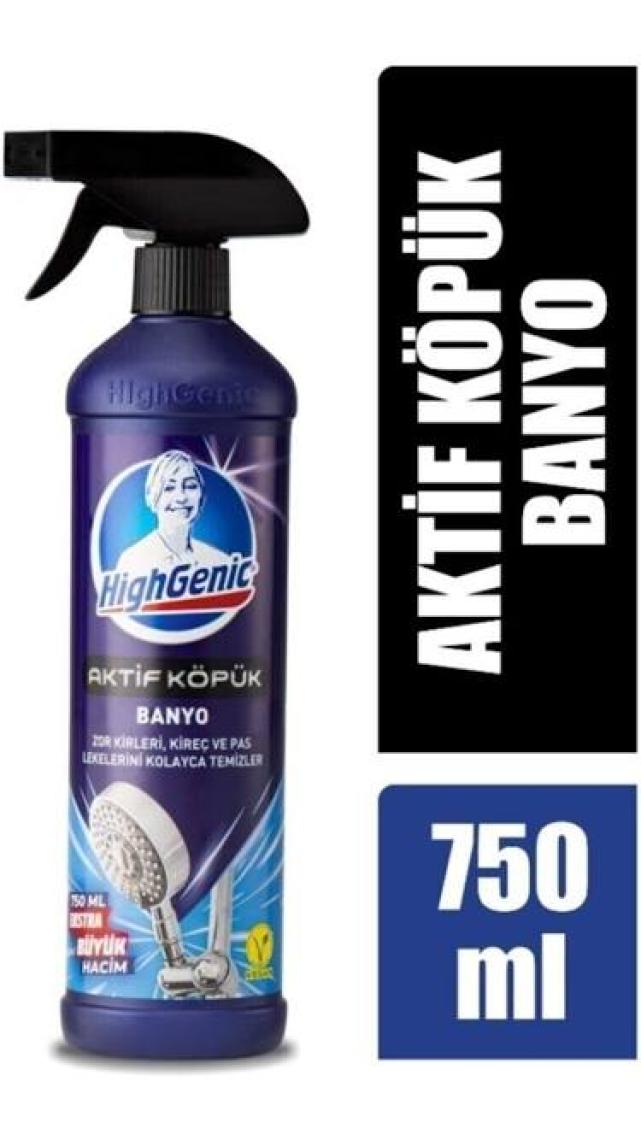 Highgenic Aktif Köpük Banyo Kireç ve Pas Temizleyici 750 ml
